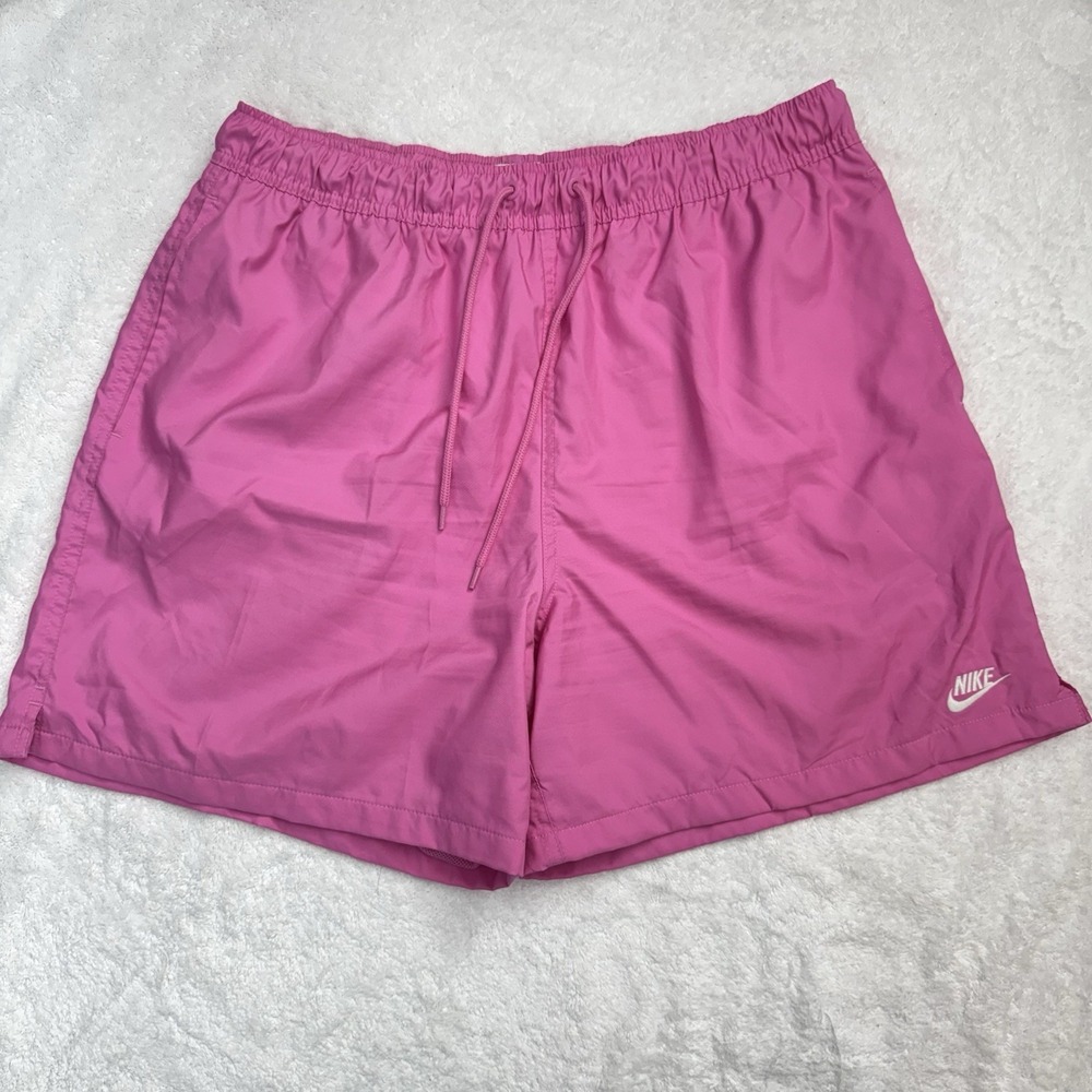 Nike Swim Trunks‎ Pink Mesh Lined Quick Dry Beach Shorts Men Large